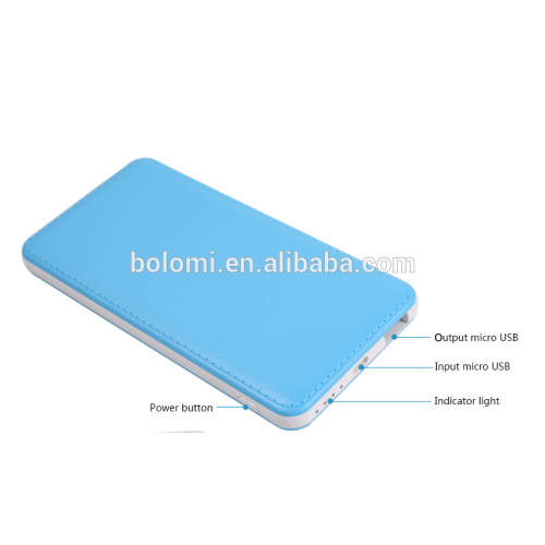 BOLOMI 10pcs/Lot Ultra Thin Slim Portable Power Bank Genuine High Capacity 6000mAh Fast Charging Backup Battery Pack Charger